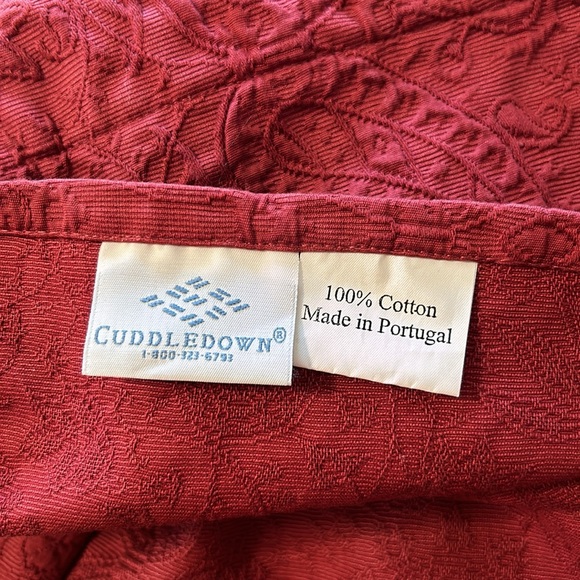 2 Cuddledown Quality Brand Pillow Shams 100% Cotton Luxurious Style Quality EUC - Picture 14 of 14